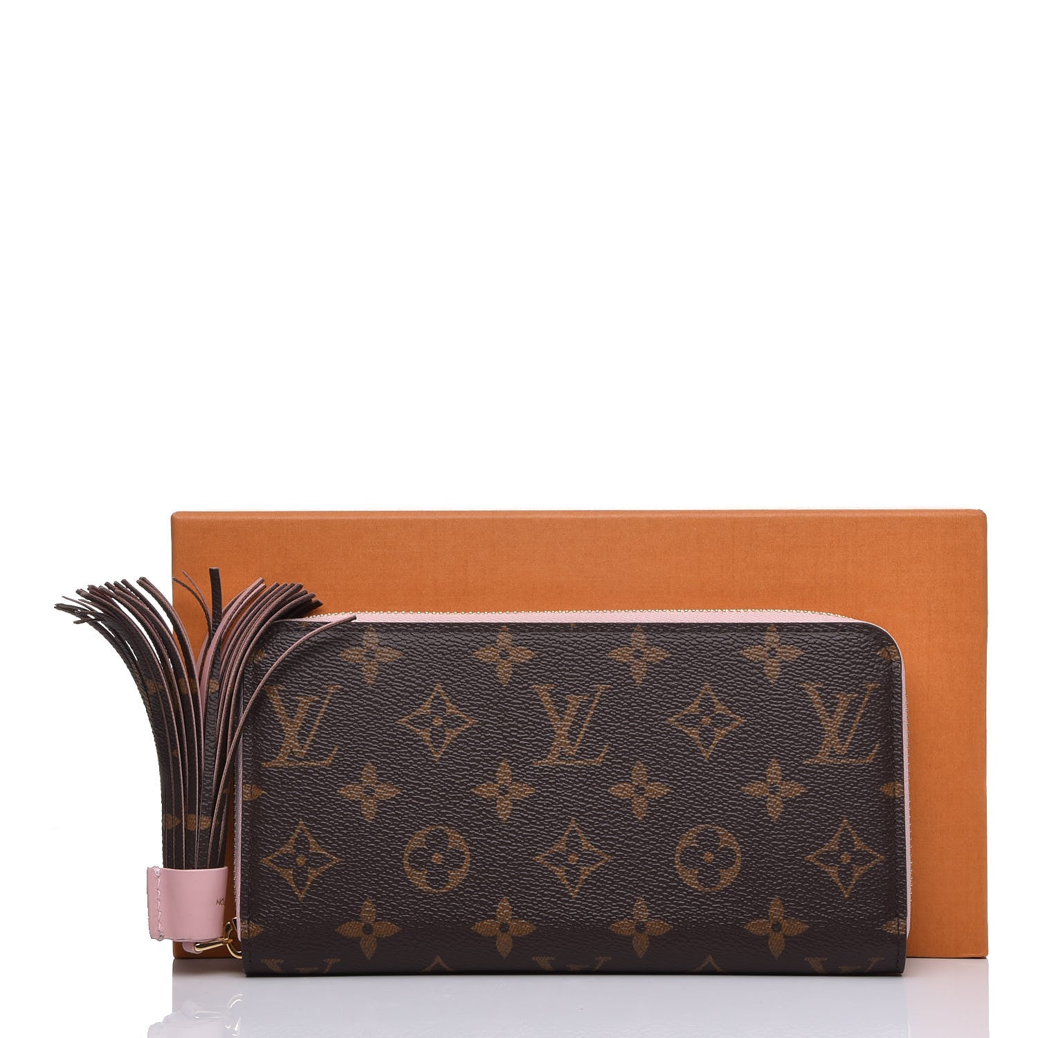 Louis Vuitton Monogram Pompon Zippy Wallet Rose Ballerine 9 of 9