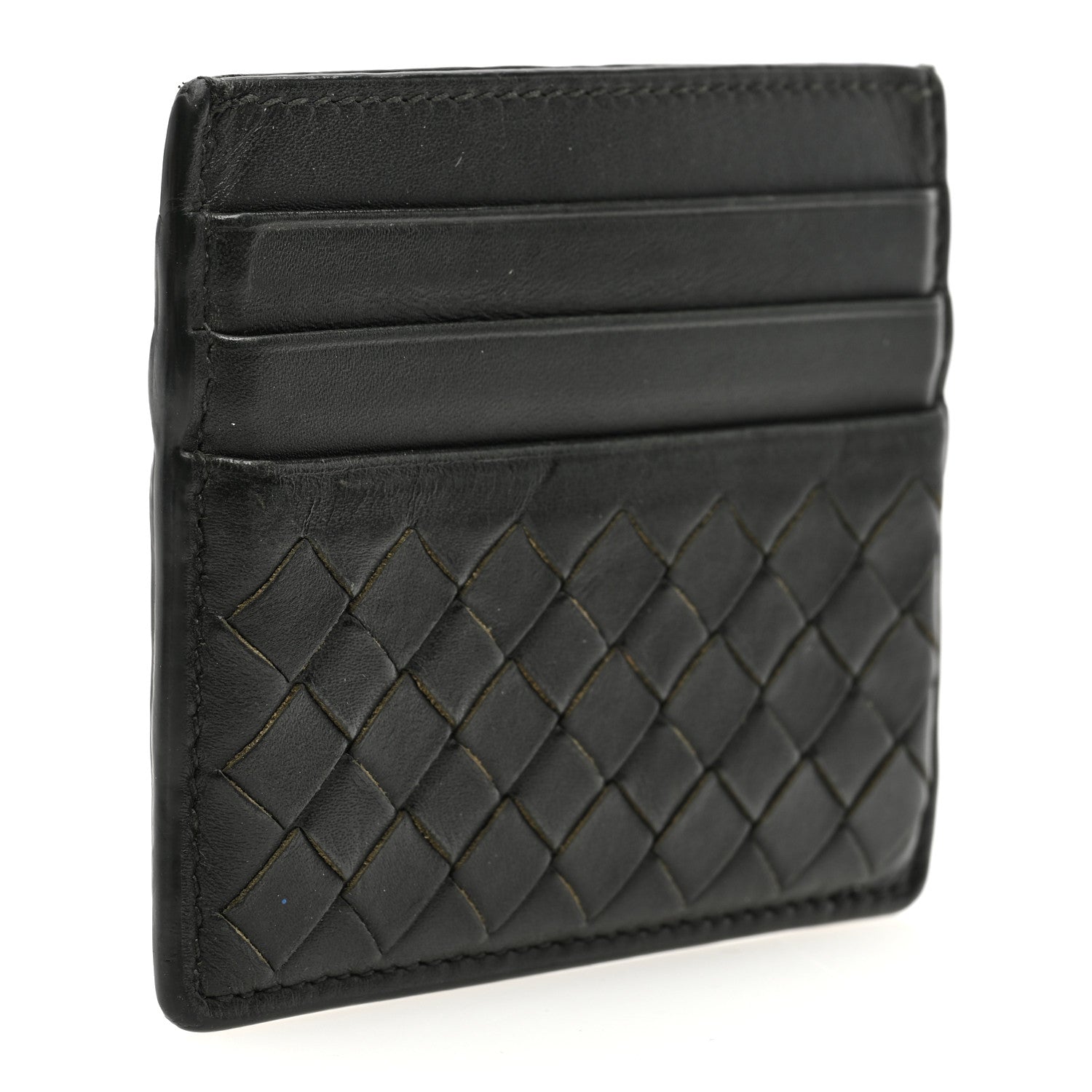 Bottega Veneta Nappa Intrecciato VN Card Case Black 3 of 8