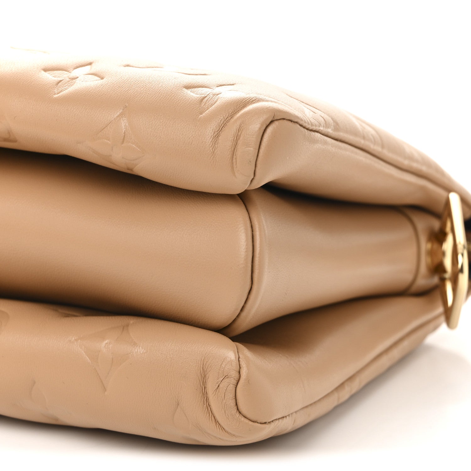 Louis Vuitton Lambskin Embossed Monogram Coussin PM Camel 9 of 9
