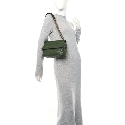 Bottega Veneta Nappa Intrecciato Medium Olimpia Bag Moss 2 of 13