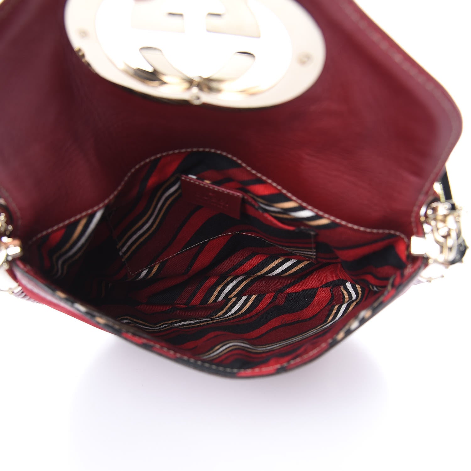 Gucci Suede Small Britt Tassel Shoulder Bag Dark Red 5 of 16