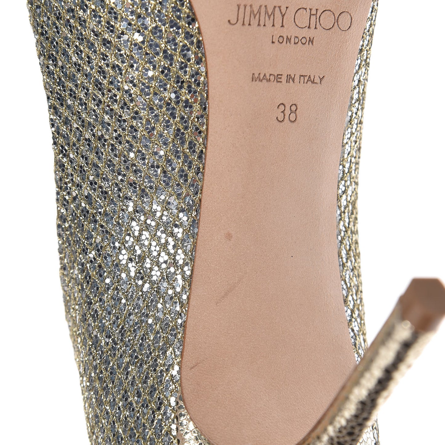 Glitter Crystal Marvel 100 Pumps 38 Champagne