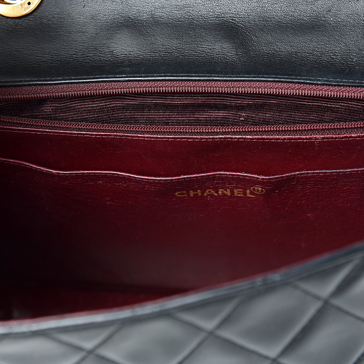 Chanel Lambskin Quilted XL Jumbo Single Flap Black 15 of 19