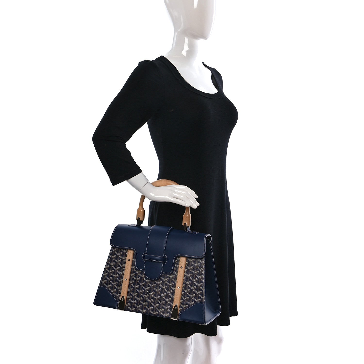 Goyard Goyardine Saigon MM Navy 2 of 13
