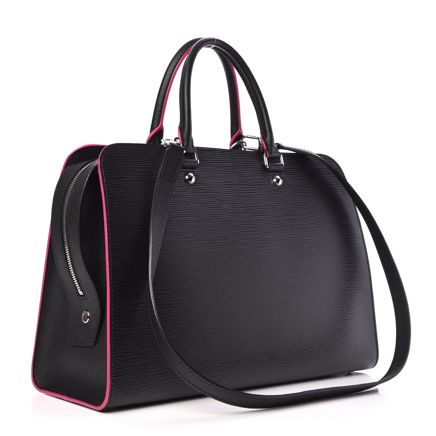 Epi Vaneau GM Black Hot Pink