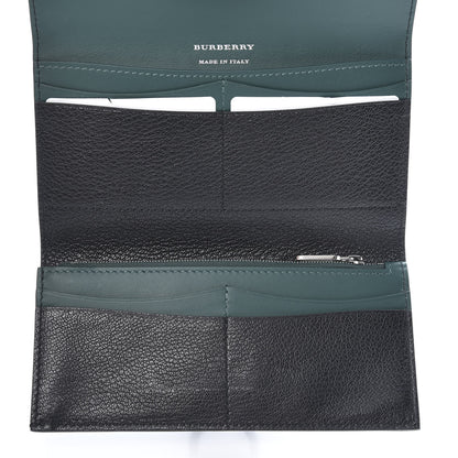 Burberry Goatskin D-Ring Continental Wallet Black 5 of 7