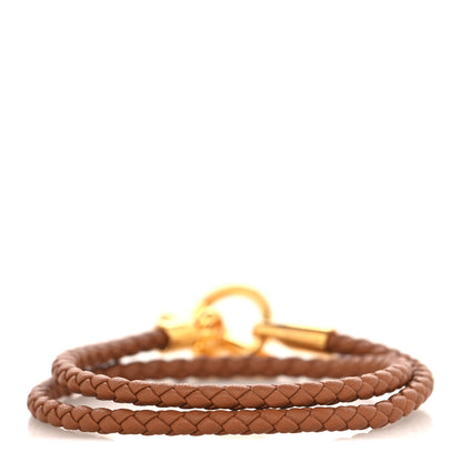 Hermes Swift Glenan Double Tour Bracelet T2 Gold 3 of 5