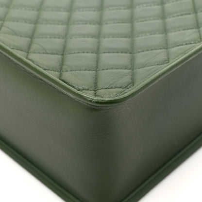 Chanel Aged Calfskin Quilted Large Working Vibe Camera Case Khaki 10 of 18