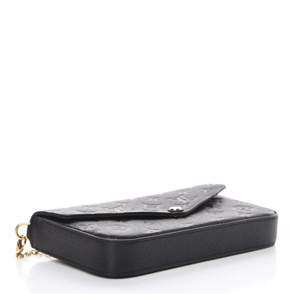 Louis Vuitton Empreinte Pochette Felicie Chain Wallet Black 5 of 12