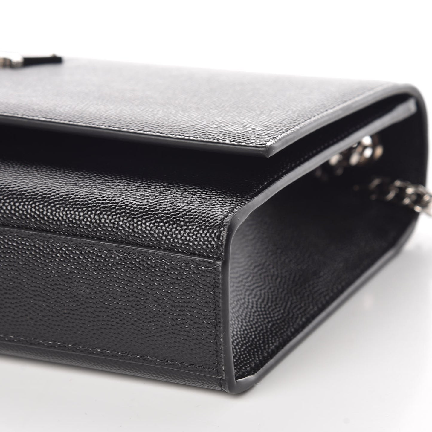 Grain De Poudre Medium Classic Monogram Kate Satchel Black