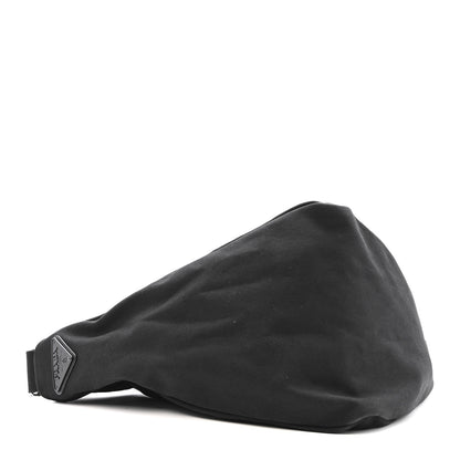 Prada Canapa Triangle Shoulder Bag Black 4 of 11