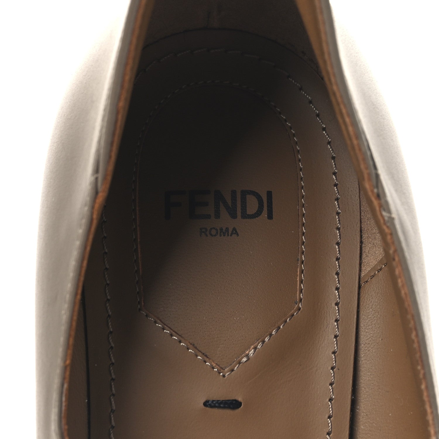 Fendi Vitello Delfina High Heel Pumps 40 Tortora 9 of 10