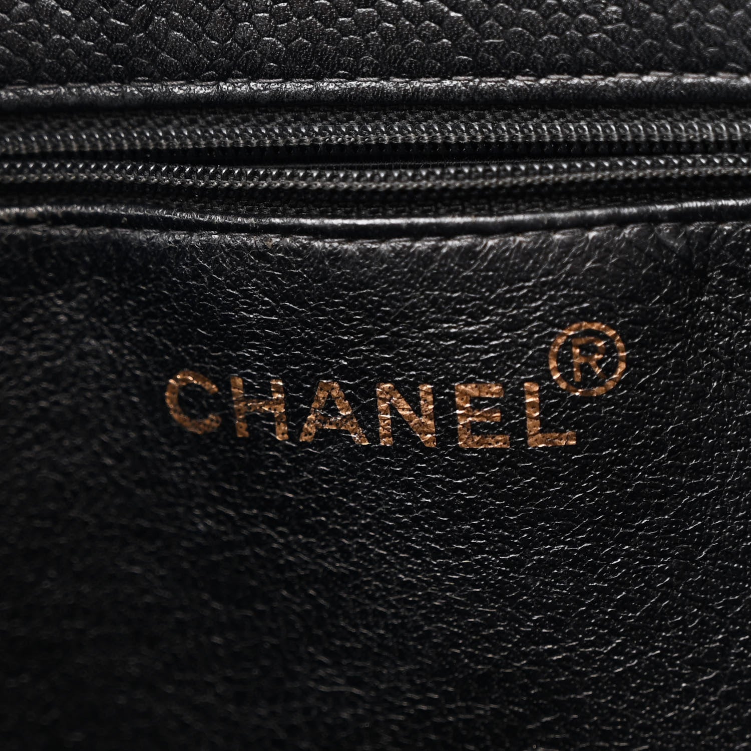 Chanel Caviar CC Shopper Tote Black 6 of 11