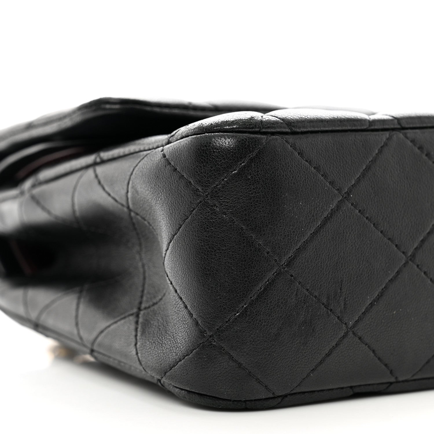 Chanel Lambskin Quilted Medium Double Flap Black 9 of 13