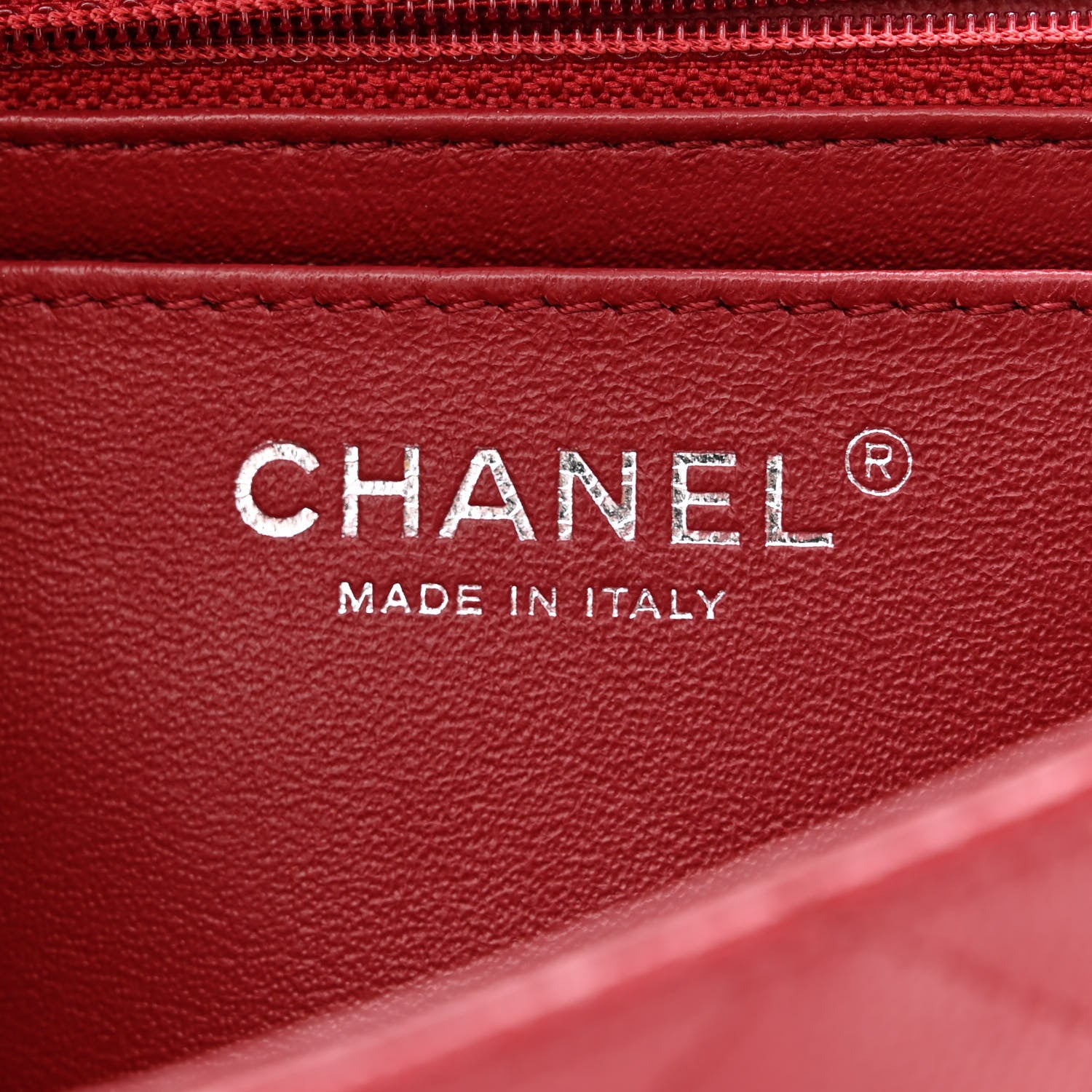 Chanel Caviar Quilted Mini Rectangular Flap Red 6 of 12