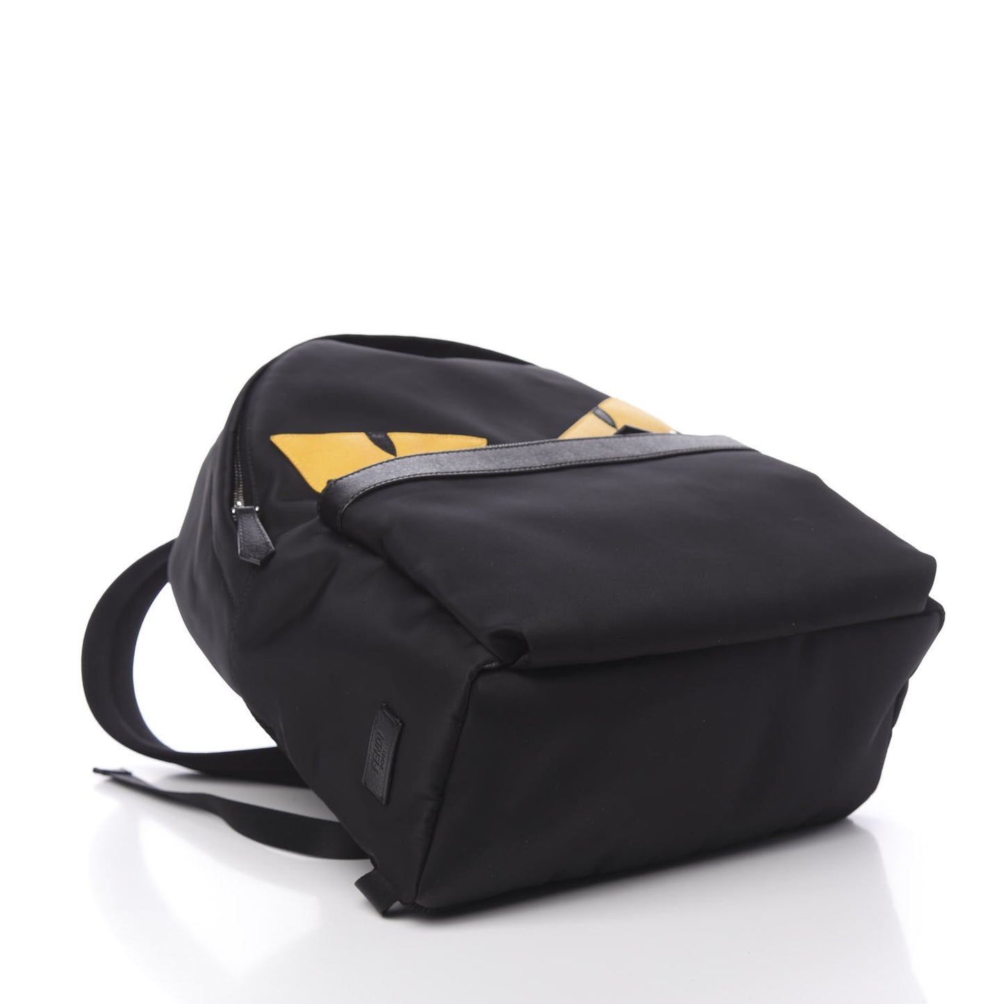Nylon Vitello Elite Monster Eyes Rounded Backpack Black Yellow