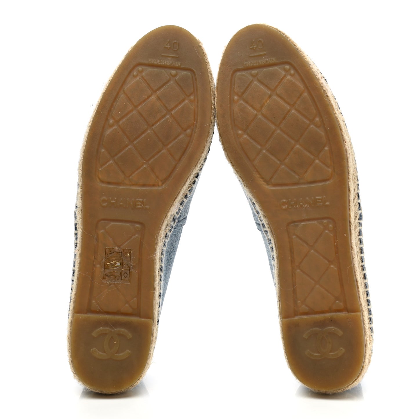 Denim CC Espadrilles 40 Blue Black