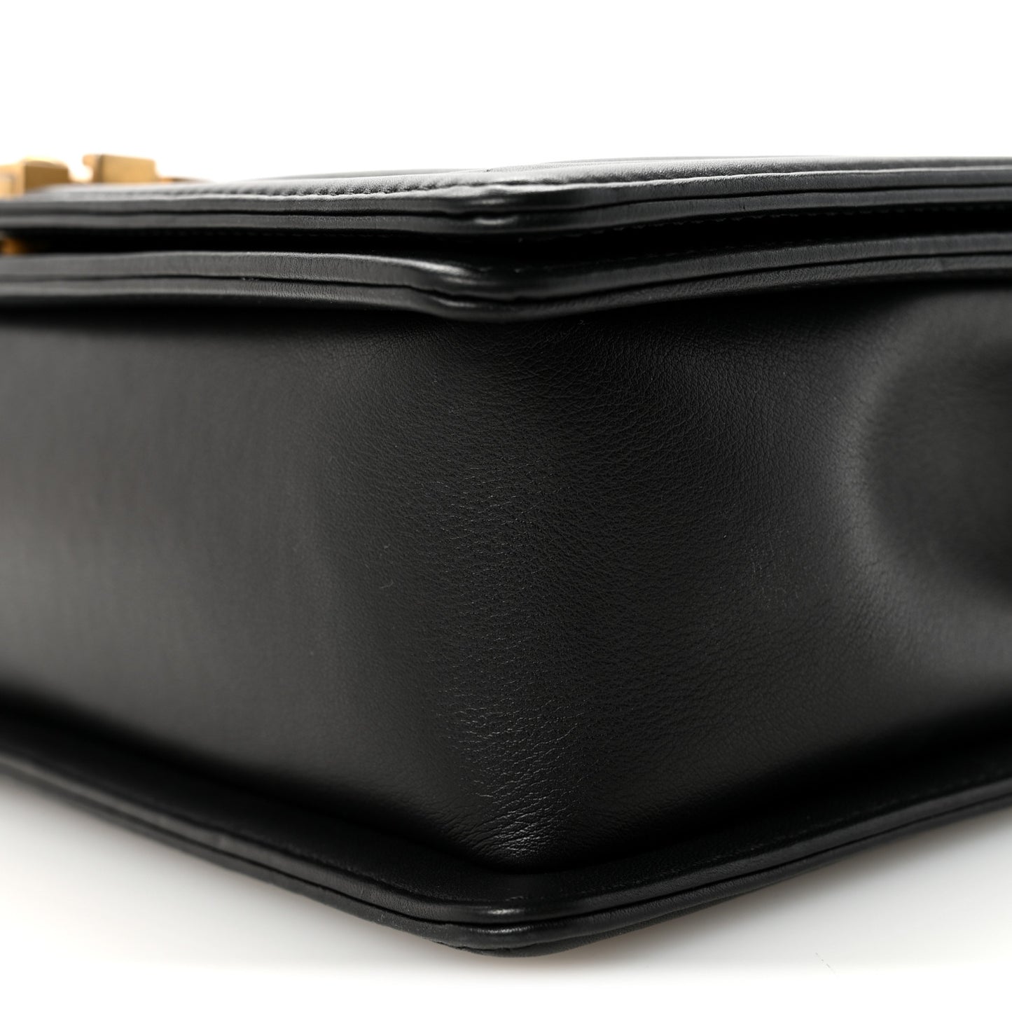 Calfskin Quilted New Medium Boy Flap Black