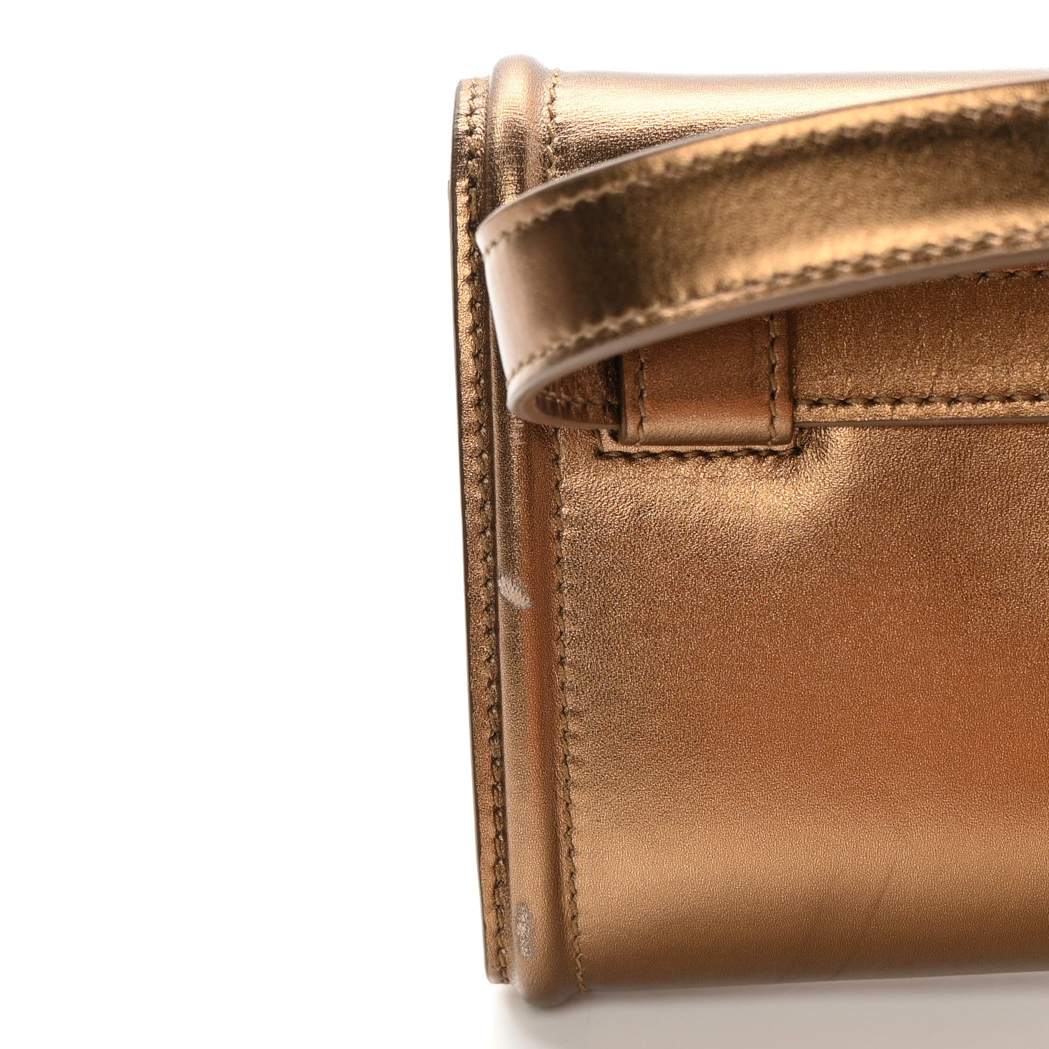 Dolce & Gabbana Metallic Agnello Vitello Devotion Belt Bag Bronze 11 of 16