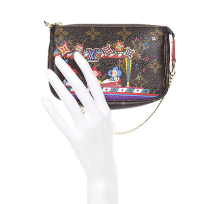 Louis Vuitton Monogram 2020 Christmas Animation Bumper Cars Mini Pochette Accessories Coquelicot 2 of 10