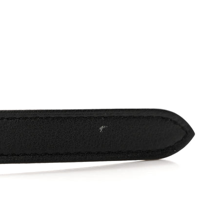 Hermes Epsom Swift 13mm Lucky 15 Belt 80 32 Black Gold 6 of 7