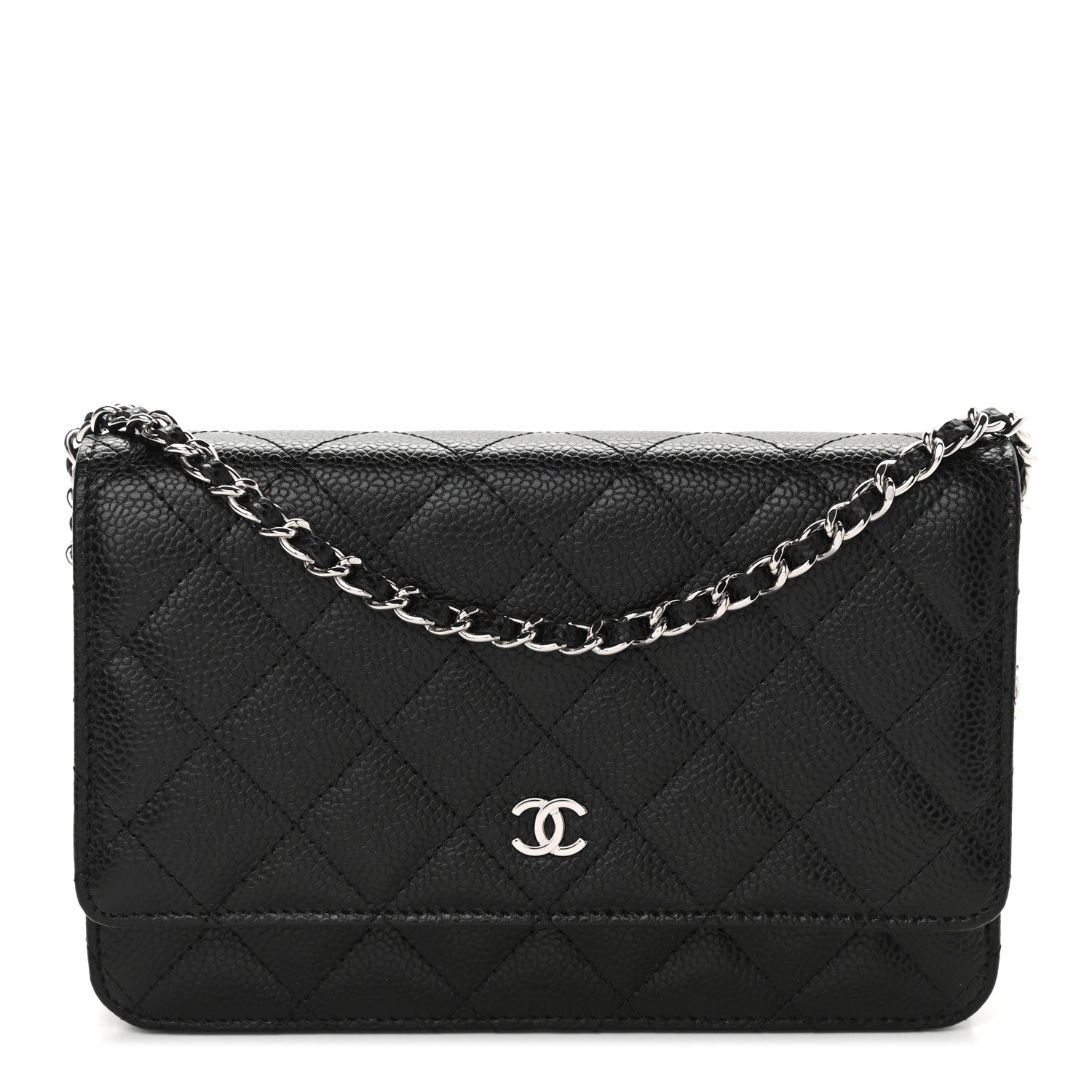 Chanel Caviar Quilted Wallet On Chain WOC Black 1 of 10