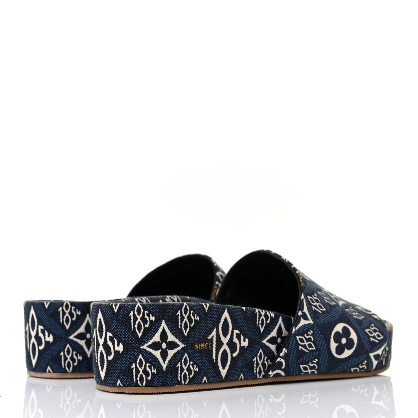 Jacquard Since 1854 Flatform Sandals 36 Blue