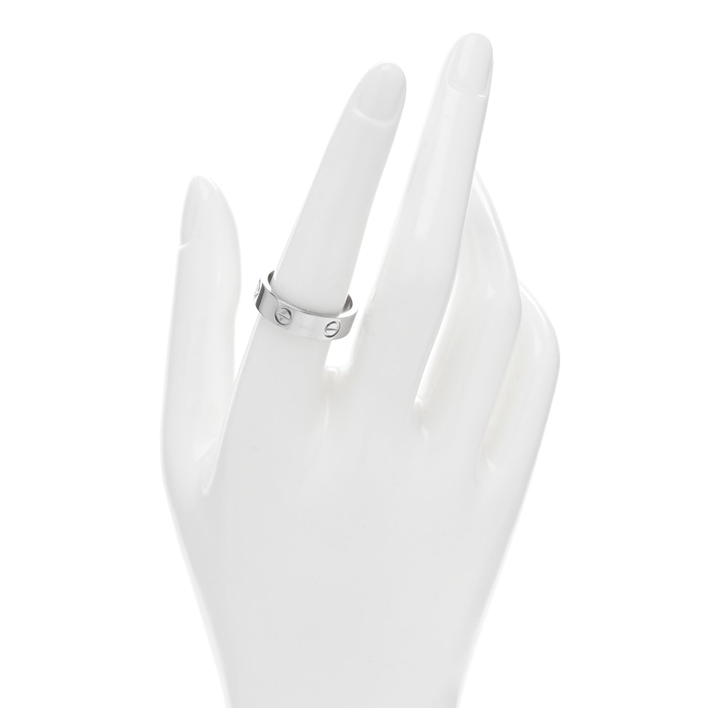 Platinum 5.5mm LOVE Ring 57 8
