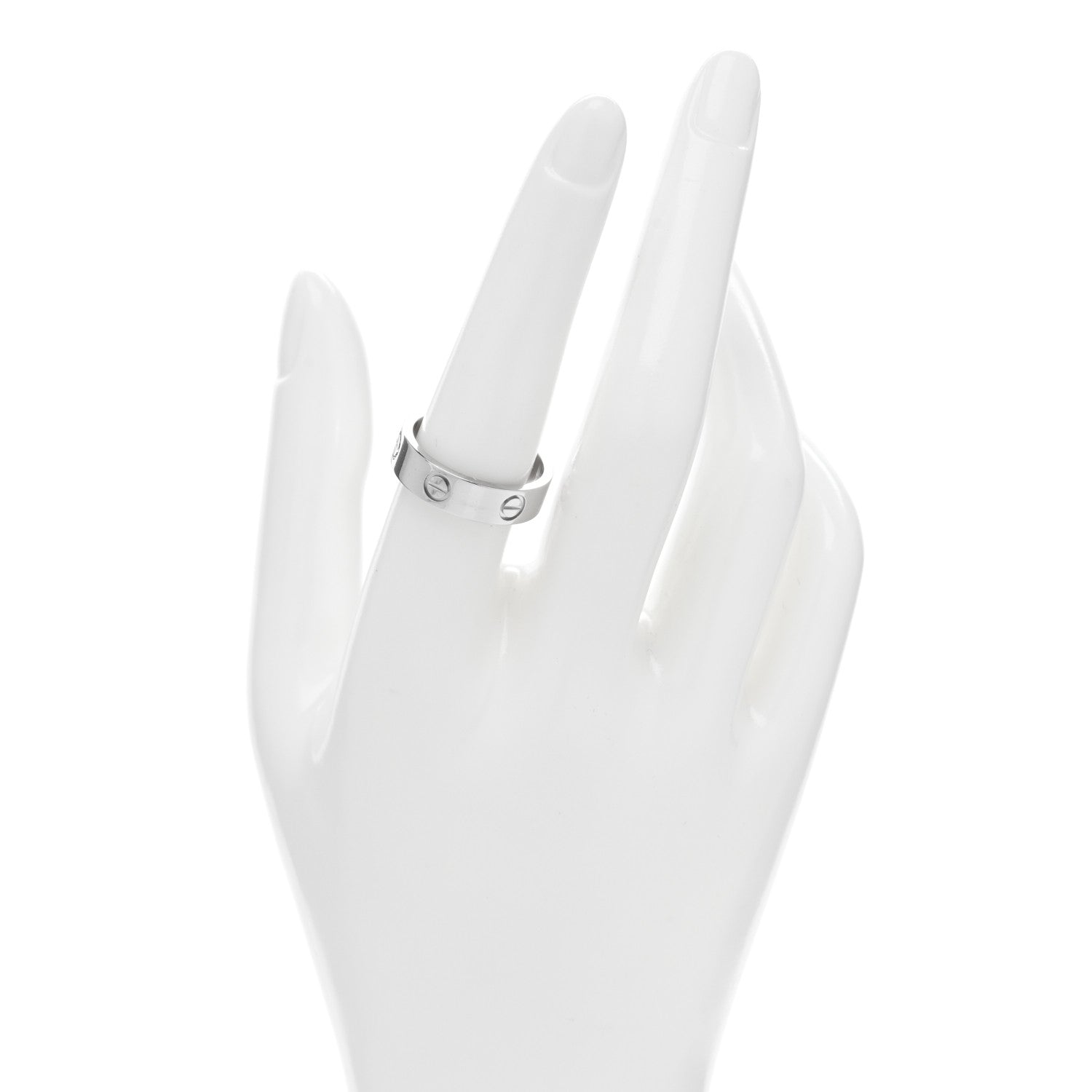 Cartier Platinum 5.5mm LOVE Ring 57 8 2 of 4