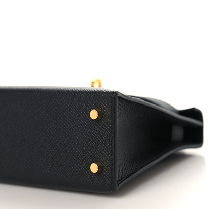 Hermes Epsom Mini Kelly Sellier 20 Black 10 of 11