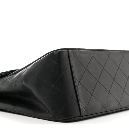Chanel Lambskin Quilted XL Jumbo Single Flap Black 10 of 16
