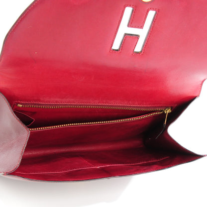 Hermes Box Gaine Clutch Rouge H 9 of 15