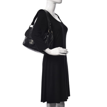 Chanel Glazed Calfskin Stitched On The Road Flap Black 2 of 11