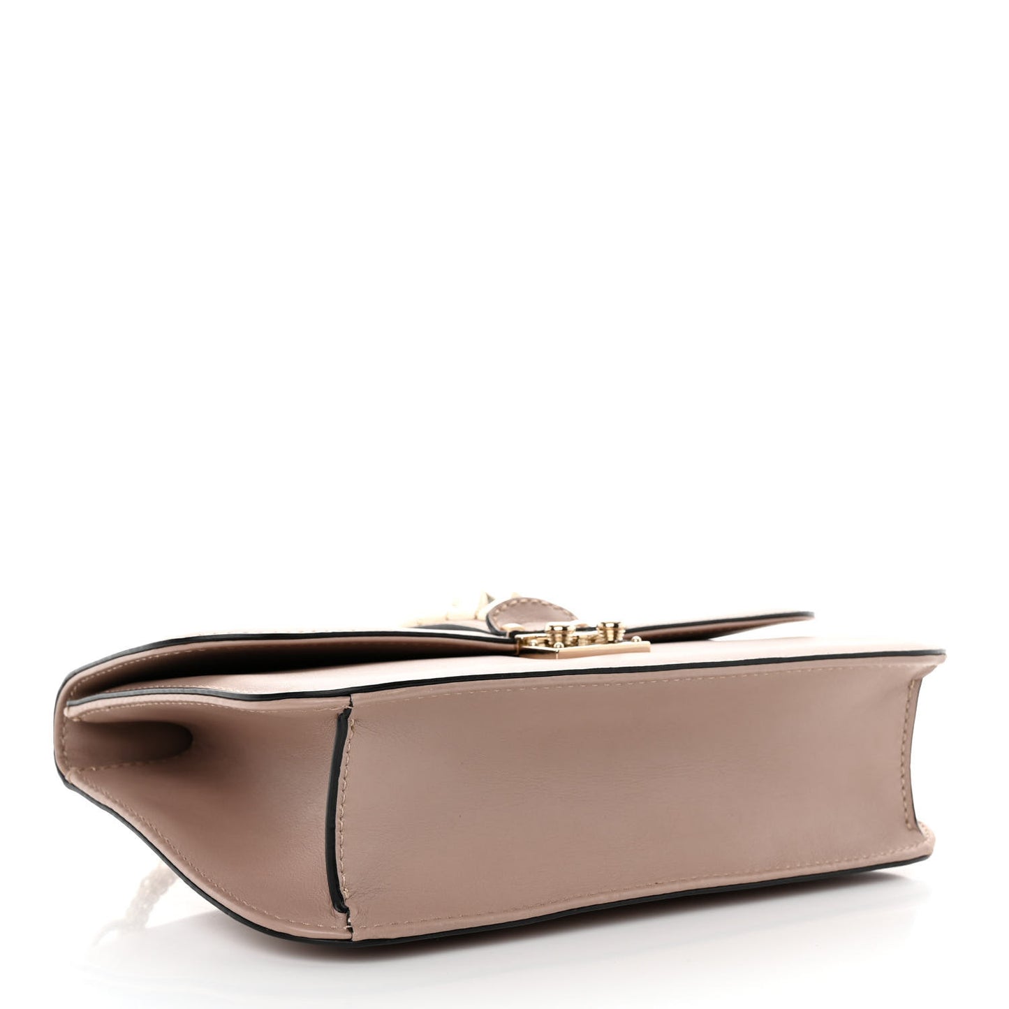 Vitello Medium Glam Lock Rockstud Flap Poudre
