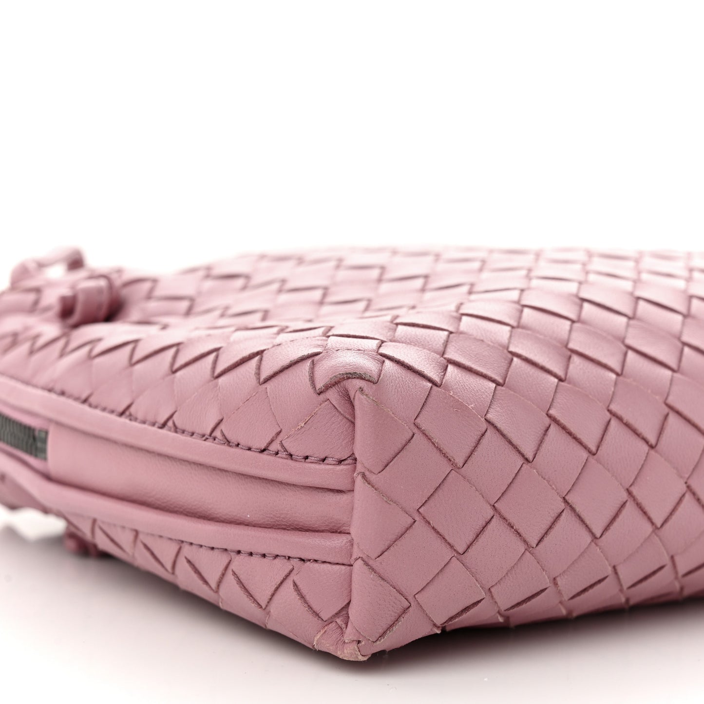 Nappa Intrecciato Nodini Crossbody Messenger Rose Pink