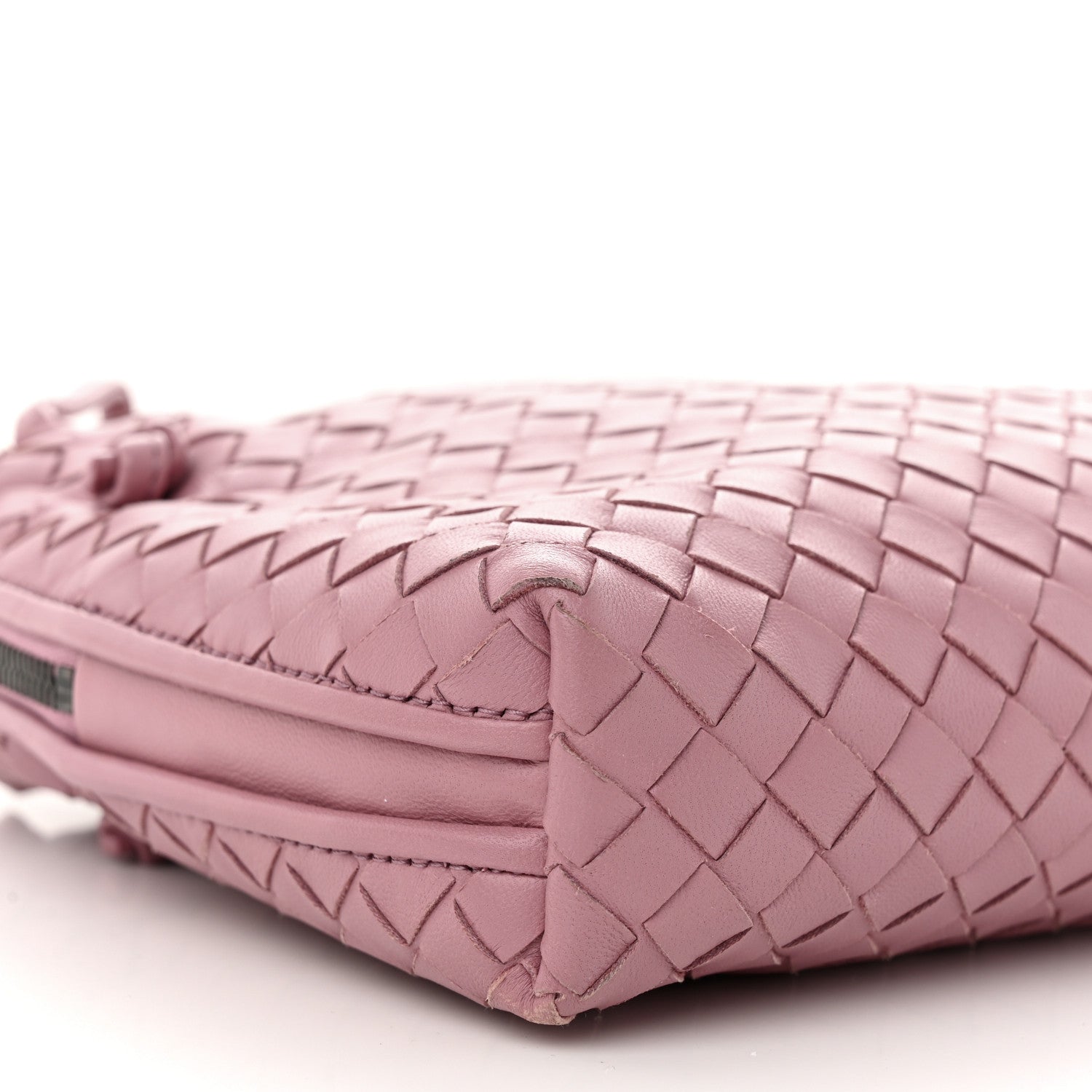 Bottega Veneta Nappa Intrecciato Nodini Crossbody Messenger Rose Pink 10 of 12