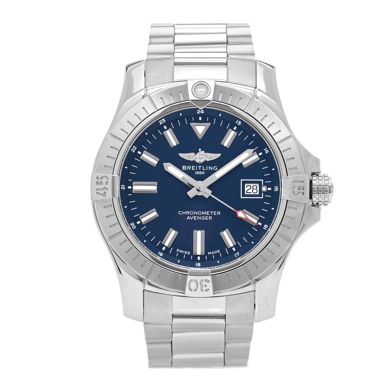 Breitling Stainless Steel 43mm Avenger Automatic Watch Blue A17318 1 of 5