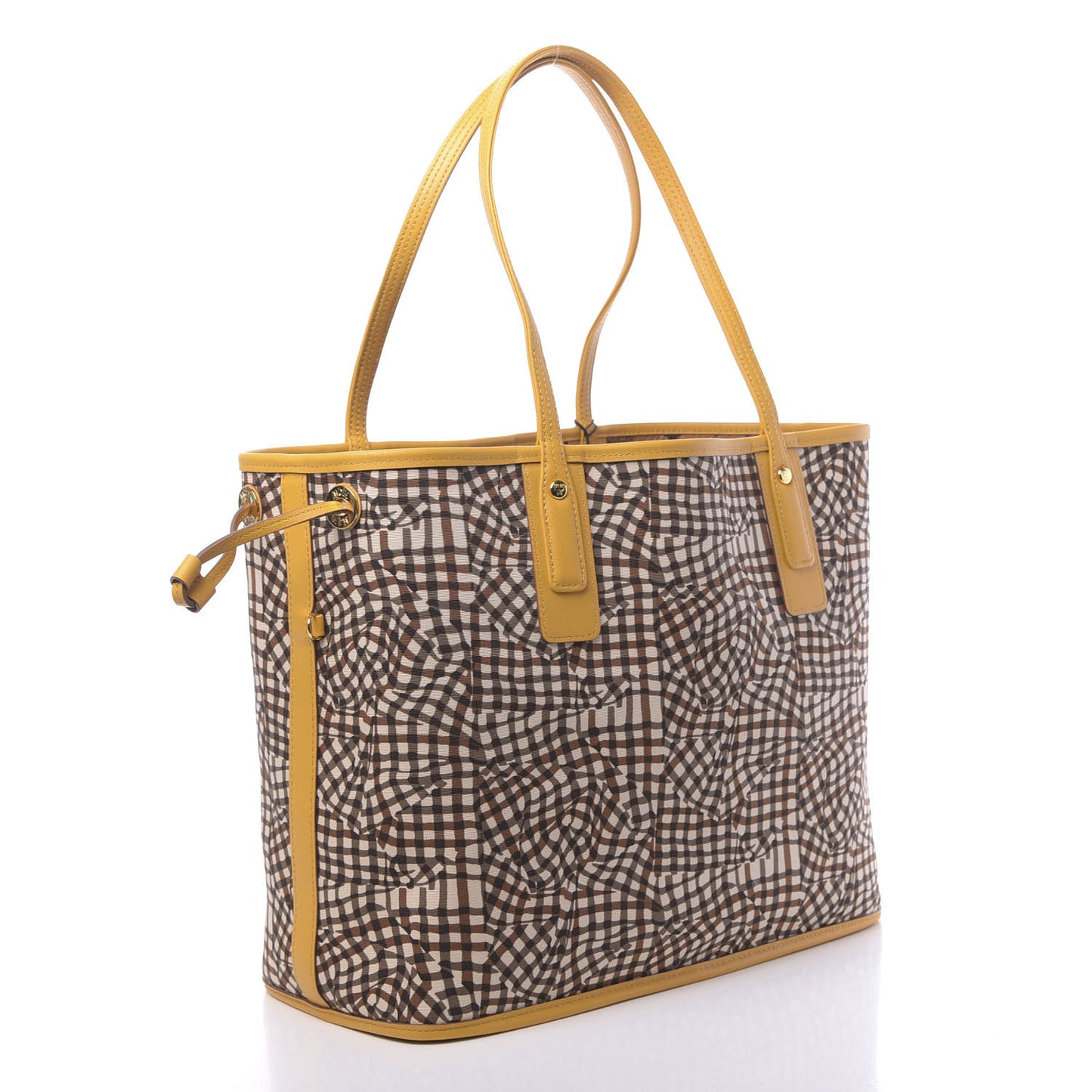 Visetos Medium Liz Reversible Shopper Tote Cognac Yellow