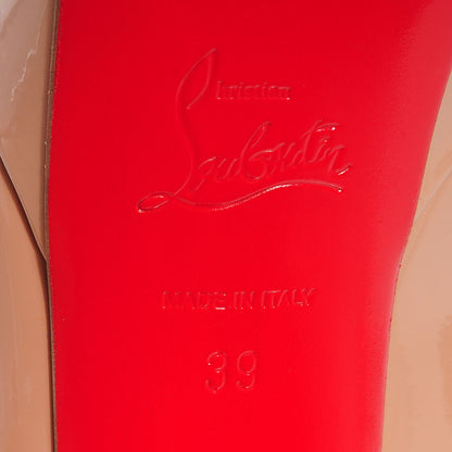 Christian Louboutin Patent Bianca 120 Pumps 39 Nude 7 of 7