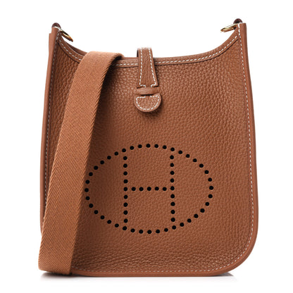 Hermes Taurillon Clemence Evelyne TPM Gold 1 of 11