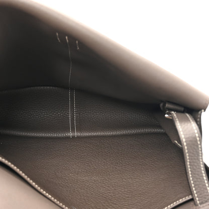 Hermes Taurillon Clemence Halzan 31 Etoupe 5 of 12