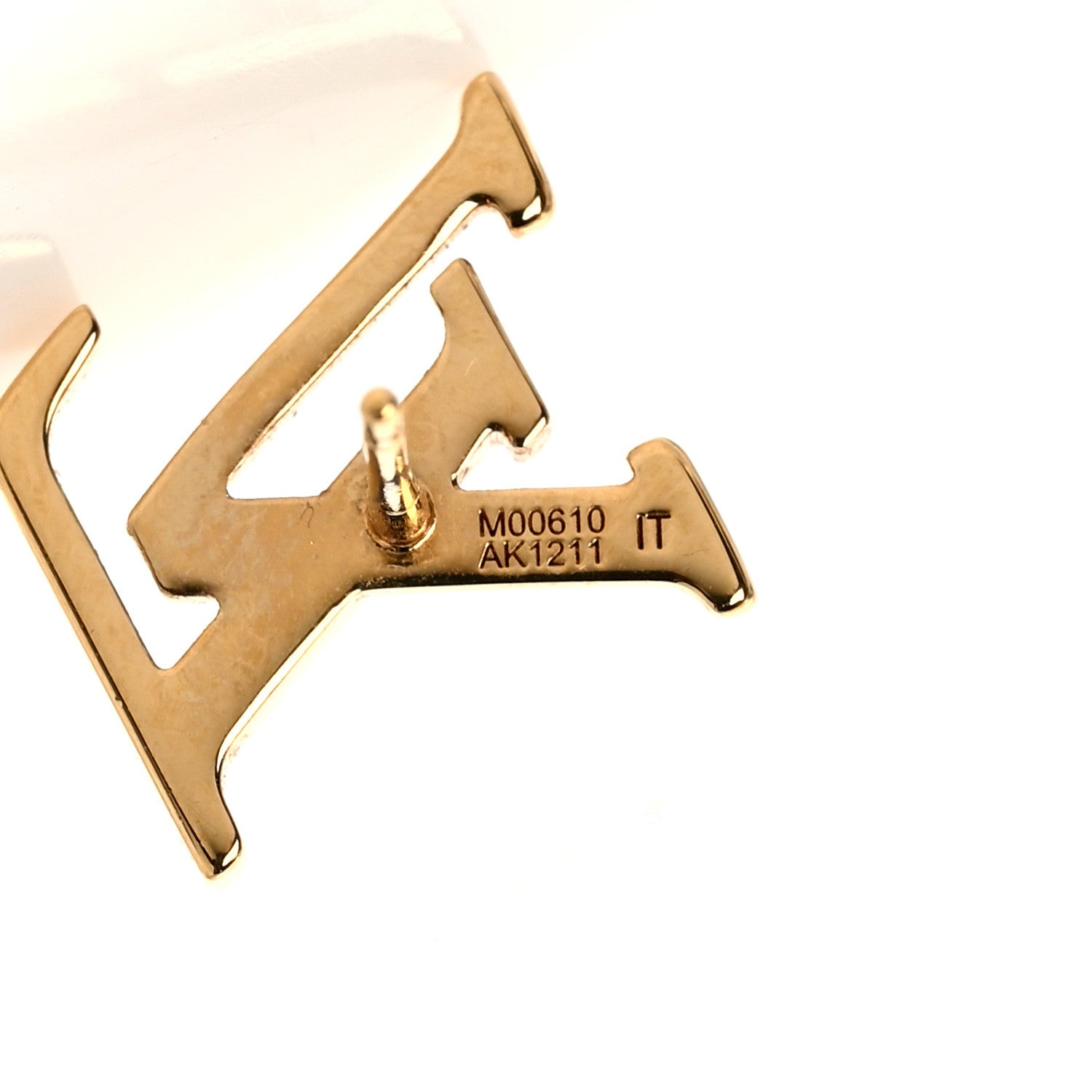 Louis Vuitton Metal LV Iconic Earrings Gold 4 of 5