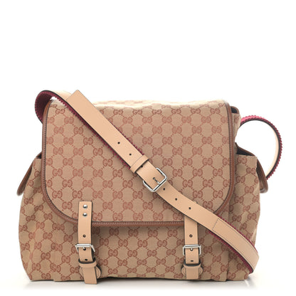 Gucci GG Monogram Diaper Bag Beige Ruggine Natural Antique Rose 2 of 5