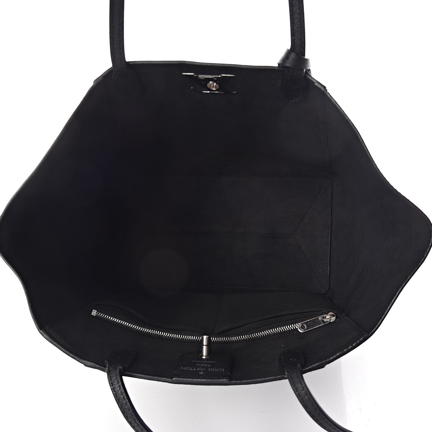 Calfskin Lockme Cabas Black