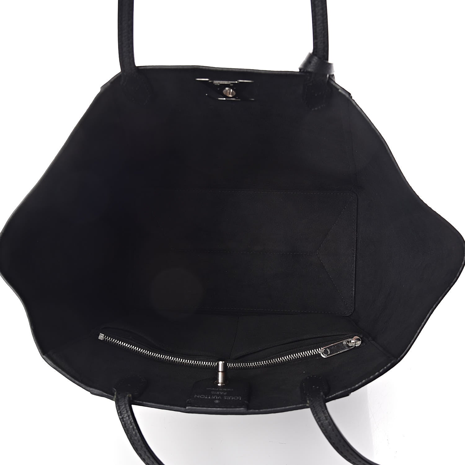 Louis Vuitton Calfskin Lockme Cabas Black 5 of 8