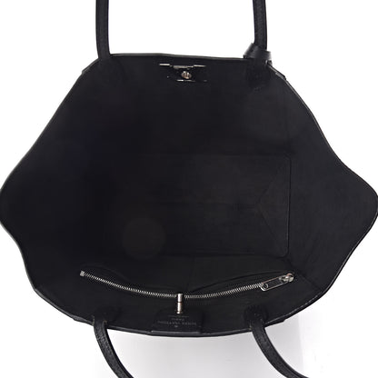 Louis Vuitton Calfskin Lockme Cabas Black 5 of 8
