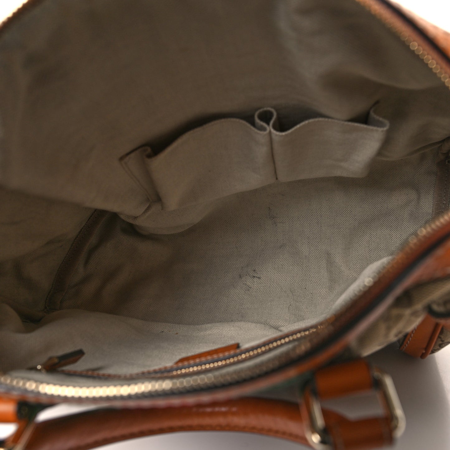 Monogram Vintage Web Medium Boston Tan Tan