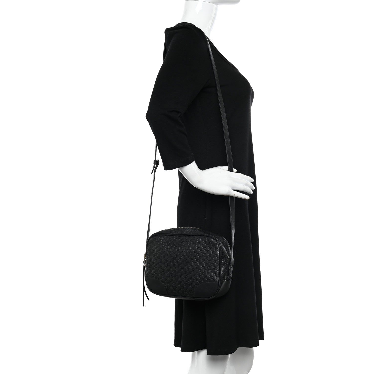 Gucci Microguccissima Mini Bree Messenger Bag Black 2 of 11