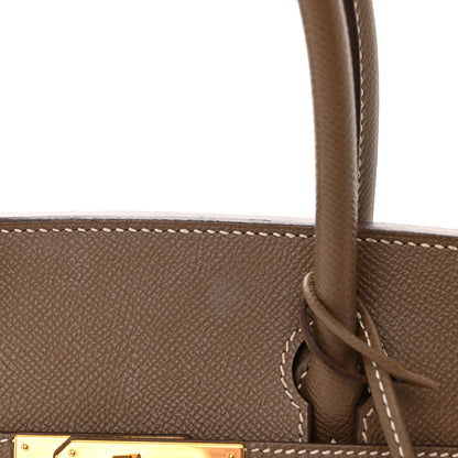 Hermes Epsom BIRKIN 30 Etoupe 12 of 16