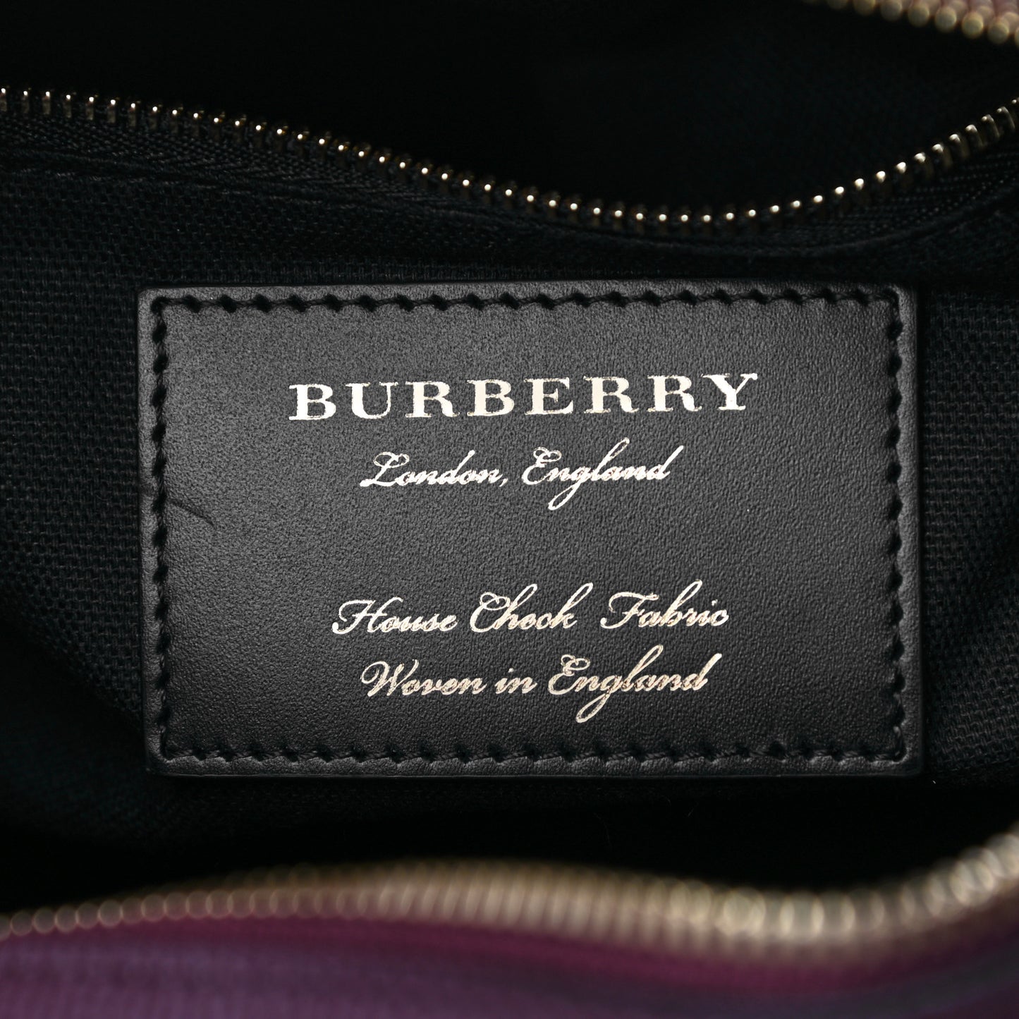 House Check Derby Calfskin Small Alchester Bowling Bag Mahogany Red